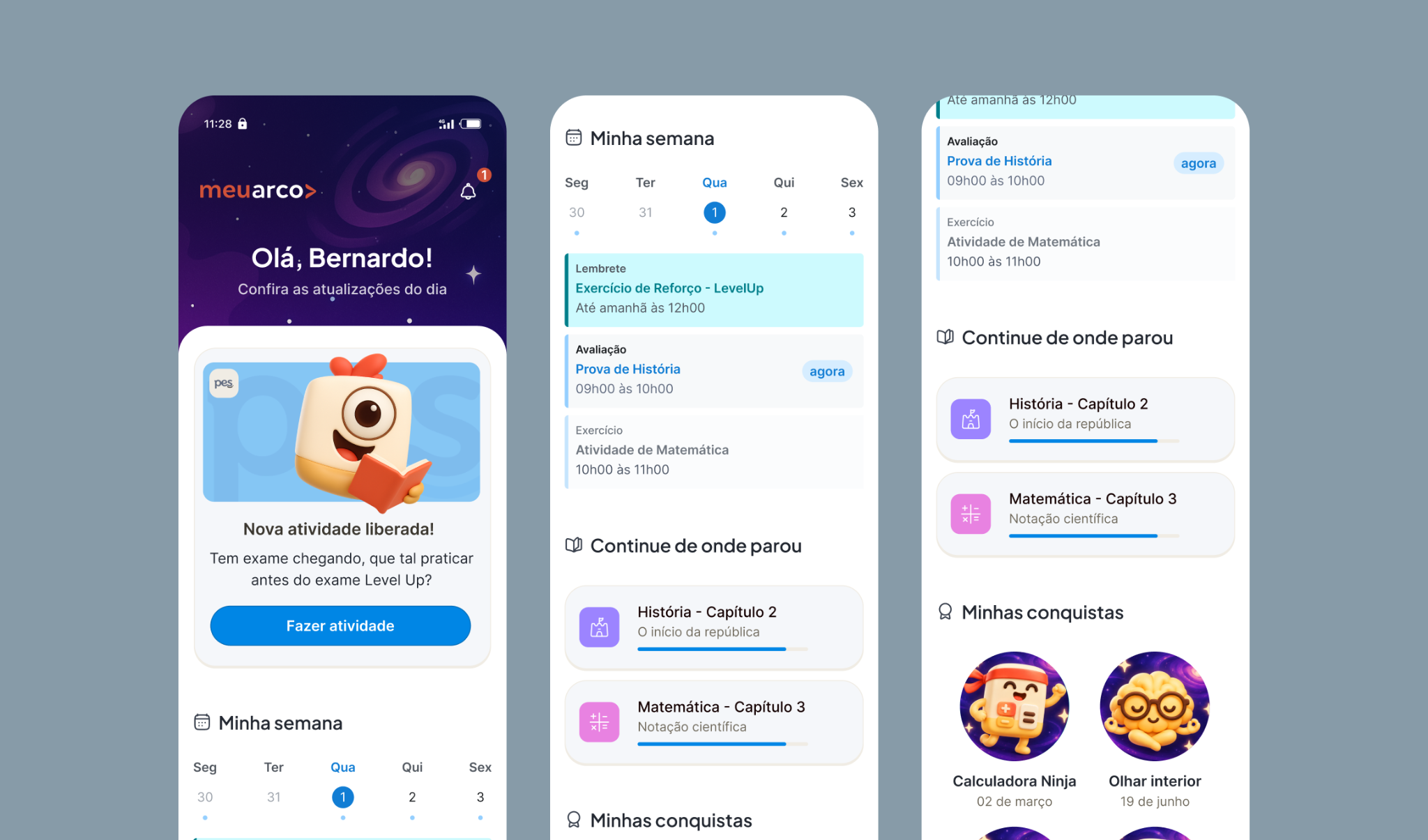 After: Mobile-first, more expressive, and designed around progress, feedback, and engagement.